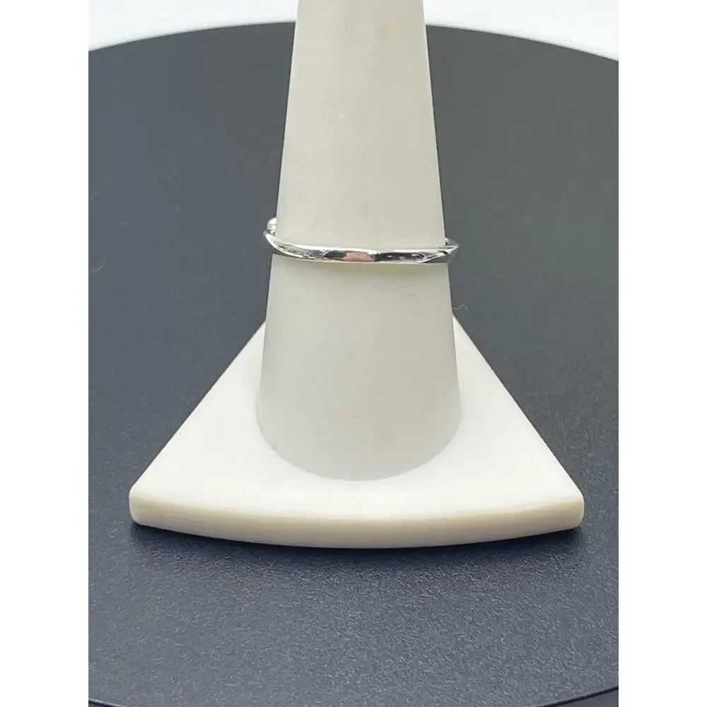 Designer Signed Sterling 925 India YS Natural Green Faceted Prong Beryl Ring‎ 9